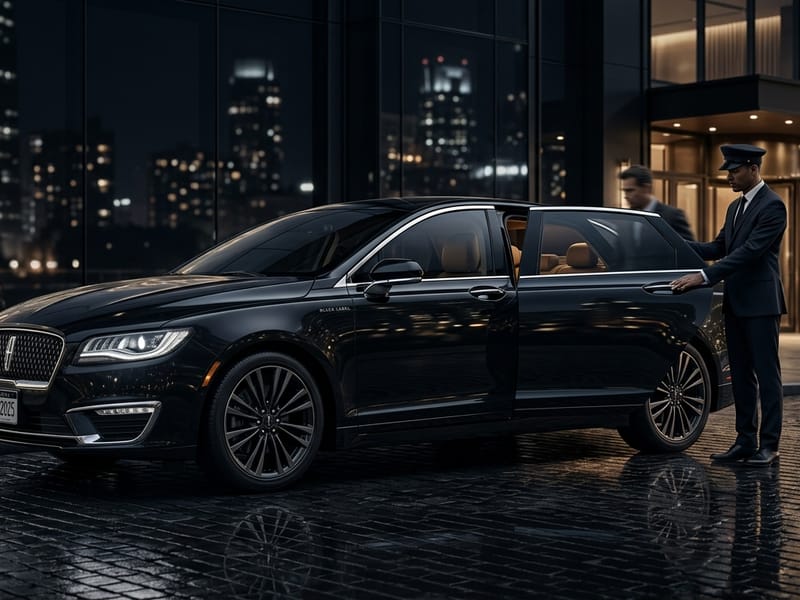 Black Lincoln Sedan – 2025 Model